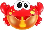 Bath Bubble Toy for Kids,Swimming Water Toys Newborns Baby Bath Bubble Machine Big Frogs Automatic With Music Wash Play Cartoon Educational Toy,Bubble Machine Blower Frog Crabs Bubble Maker Baby Bath Toy kids Swimming Bathtub