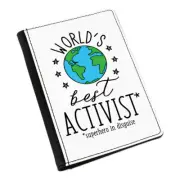 World's Best Activist Passport Holder Cover Case Worlds Best Joke Funny