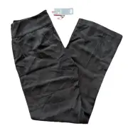 Eileen Fisher Black Straight Lightweight Tencel Twill Trouser Pants Slacks XS