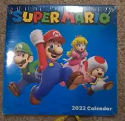 Abrams Factory Sealed 2022 Super Mario Brothers Calendar 12"x12"