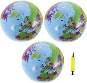 Abaodam 1 Set Inflatable Earth Globe for Foldable Design for for Teaching Geography Summer Pool Parties and Home School Decorations Portable Educational Tool Random Color