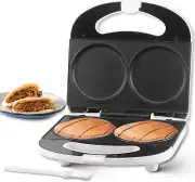 Double Mini Pancakes Maker Machine, Arepa Maker, Electric Pancake Maker Griddle,