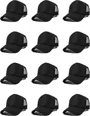 [OAKFARM] 12 Pack Sublimation Hats for Men Blank Trucker Hats Bulk Snapback Mesh Women Baseball Caps DIY Custom 18 Colors