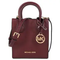 在飛比找PChome24h購物優惠-MICHAEL KORS MERCER 金字LOGO梅洛紅色