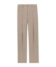 Saint Laurent High Waist Straight Leg Pants IT48 light brown