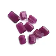 Natural Ruby Octagon Cut Loose Pink Ruby Gemstone Lot 3 pcs 4.5x6.5-5x9 mm 4 CT
