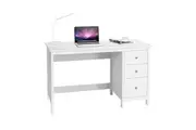 Giantex 3-Drawer Computer Desk Writing Desk Modern Laptop Desk Computer Workstation White
