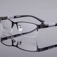 在飛比找Yahoo!奇摩拍賣優惠-半金屬框近視眼鏡男女通用近視成品數字度數眼鏡 快充USB 電