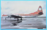 HISTORICAL AIRCRAFT POSTCARD #330 - Galaxy Airlines Lockheed L-188 Electra