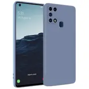 MCC For Samsung Galaxy A21s Soft Liquid Silicone Shockproof Case Cover A217 [Grey Purple]