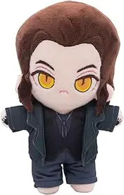 Oumelfs Aziraphale Plush Toy Angel Demon Crowley Dolls Figure Plush Plushies Stuffed Soft Pillow X-mas Kids Gifts 10in (Crowley Plush)