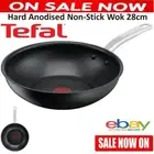 Tefal 28cm Non-Stick Wok Hard Anodised Hardwearing Gas Electric Ceramic Stove AU