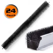 NNEDSZ 98x10cm 24Pc Gutter Brush Roof Leaf Guard Heavy Duty Twigs Filter Home Ga