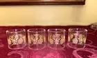 Set of 4 Pyrex Compatibles Butterfly Gold Napkin Rings-New In Box