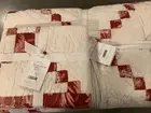 Pottery Barn Andover Patchwork Cotton Quilt F/Q + 1 King Sham #6355