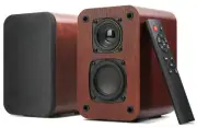 Powered Bluetooth Bookshelf Speakers, 40W Record Player Speakers with 2.75 In...