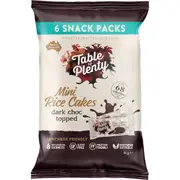 Table Of Plenty Mini Rice Cakes Dark Chocolate Snack Packs 6 pack
