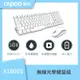 Rapoo 雷柏 X1800S 極簡風 2.4G無線光學鍵鼠組-白