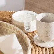 New MUSE Capri Coasters with Holder Set of 6
