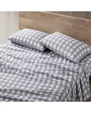 Nautica Lakehouse Plaid 4Pc Gingham Sheet Set