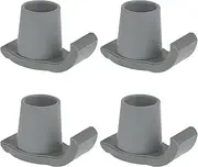 Magicorange Walker Glide Skis, 4 Pcs Universal Fit Walker ski Glides,Easy to Use Rubber Walker Glides,Walker Feet Replacement (Grey)