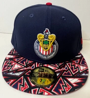 New Era Chivas de Guadalajara Mexico Soccer Men's 59FIFTY Fitted Hat Blue Red