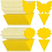 Fruit-Fly Sticky-Traps 36pc Gnat-Traps Yellow Stick Traps Indoor-Outdoor Fungus Gnat Trap for Insect-Bug Gnat Fungus Plants Protecter