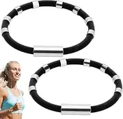 [AZIDWERYQ] 2Pcs Anti Static Wrist Strap, Nontoxic Antistatic Wrist Band Silicone Wristband with 8 Magnet Buckle to Eliminate Static Electricity from The Body for Running Anti Wristband
