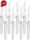 Steak Knife Set of 8, Stainless Steel Knife Set, Silver