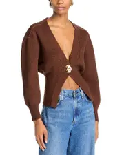 Fore Balloon Sleeve Cardigan Sweater