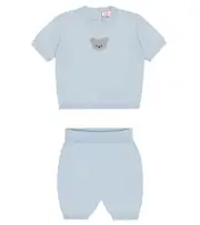 [Il Gufo] Il Gufo Baby set of cotton T-shirt and shorts M 12 blue