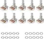 Guitar Potentiometer Audio POTS A500K OHM Replacement for Electric Guitar Pack of 10