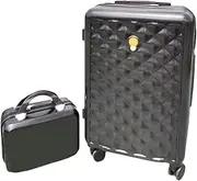 [RUVOO] Luggage Carry On Luggage 2 Piece Luggage Sets, Carry On Luggage with 14" Cosmetic Cases Hardshell Suitcase Sets Suitcase Checked Luggage (Color : A, Size : 26in)