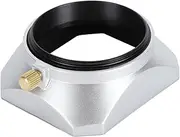 Dpofirs Minimalist 49mm Aluminum Alloy Square Lens Hood Shade, Sun Shade Shield for Digital Camera, Photography