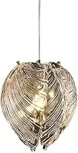 CJLWSLCO Modern Simple Light Luxury Shell-like Glass Chandeliers Bedroom Aisle Bar Bedside Background Wall Decoration Hanging Lamp LED E14 Light Source Pendant Lightled Modern Simple Home Lighting Fix