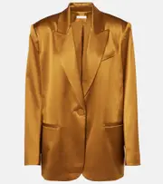 [The Sei] The Sei Oversized silk satin blazer AU 14 brown