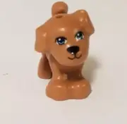 LEGO Friends Brown Dog BRUNO Nougat Puppy BLUE EYES Retired 2019 Pet Animal