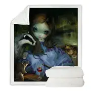 Fairytale Art Prints the Wind in the Willows Throw Blanket
