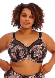 GODDESS- -KAYLA BANDED UNDERWIRE BRA Dark Tropical Sz 14-24 NEW