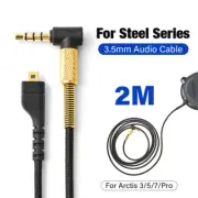 Replacement Audio Cable For SteelSeries Arctis 3 5 7 Pro Headset Extension Cord
