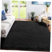 Black Fluffy Area Rugs for Living Room Bedroom, 6x9 Ultra Soft Plush Shaggy
