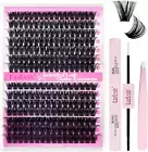 Lash Extension DIY Kit Volume Fluffy Lash Clusters D Curl Cluster Lashes