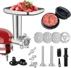 Metal Food Grinder Attachment for KitchenAid Stand Mixers,Meat Sliver