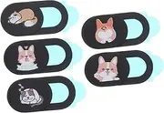 GAROZATION Protect Your Privacy Webcam Lens Covers 5pcs Abs Material Lens Cap for Cameras