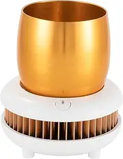 Portable Small Ice Maker Mini Quick Ice Making in 15 Minutes Countertop Machine Smart for Home Car Home Camp Party Cup Cooler Device Fridge Fast Cooling Auto Refrigeration Freezer,Gold