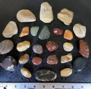 25pc Michigan Rocks Jasper Chert Stromatoporoid Epidote Unakite Rhyolite Granite