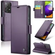CaseMe Samsung Galaxy A52s 5G Folio Wallet Case Cover Side Closure A528 [Purple]