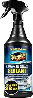 Meguiar's Marine & RV Hybrid Ceramic All Surface Sealant - Premium Fiberglass and Gel Coat Sealant that Boosts Gloss, Beading & Protection from UV Damage - Easy to Apply and Wipe Off – 32 Oz Spray