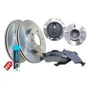 Rear Wheel Bearing Hub Assembly + Brake Rotor Pad Kit for Mitsubishi ASX XA 2.0L