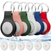 For Airtag Holder Keychain 6 Pack,Waterproof Apple airtag case with Key Ring,...